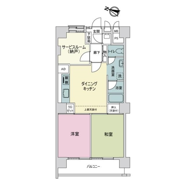 タカシマ志村マンション 間取図