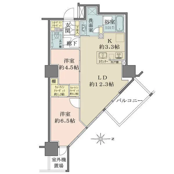 プライムパークス品川シーサイドザ・タワー 間取図