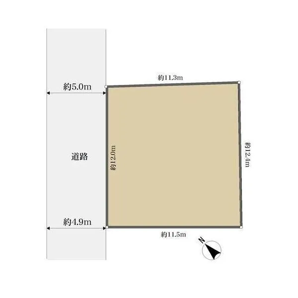 調布市深大寺東町７丁目 区画図
