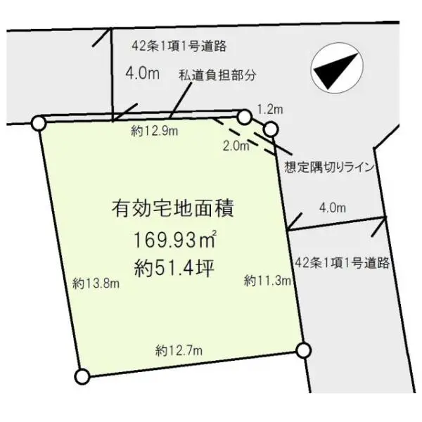 国分寺市富士本１丁目 区画図