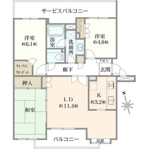 ステイツ花小金井ヴェルパセオ 間取図