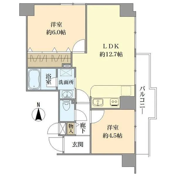 ユニハイム伏見 間取図