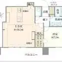 ブリリアタワー浜離宮 間取図