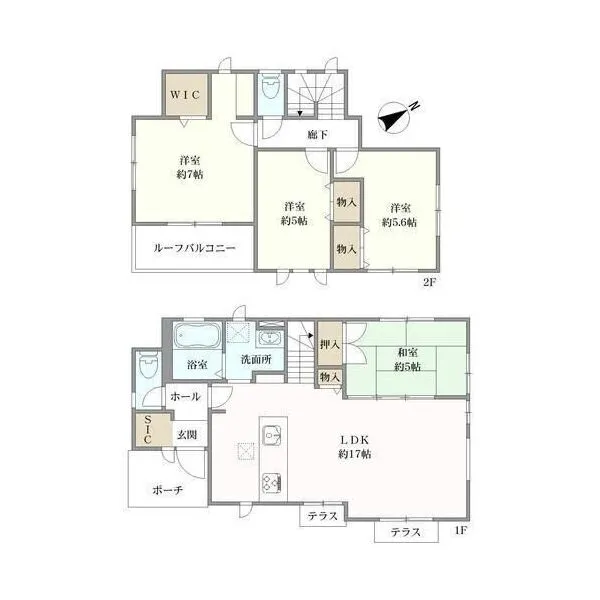 横浜市青葉区奈良町 間取図