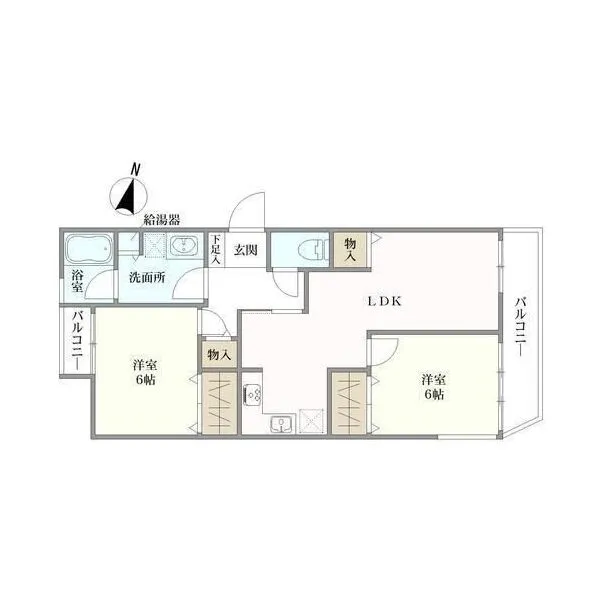 ライオンズマンション沢渡 間取り図