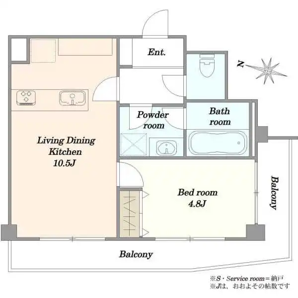 高輪スカイハイツ 間取図