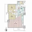 アデニウムタワー梅田 間取図