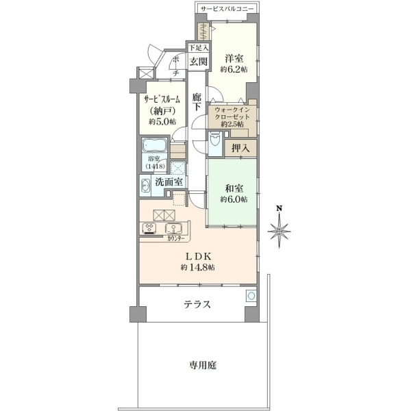 ダイアパレス武蔵浦和Ｖ 間取図