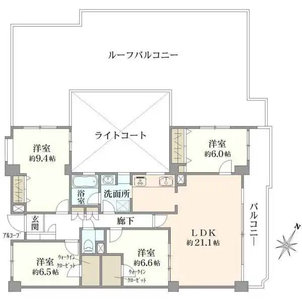 ホーユウエクセラート妙蓮寺 間取図