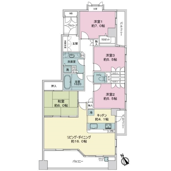 パークハウス八事の丘 間取図