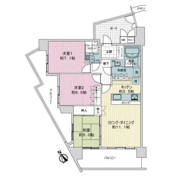 サーパス南橋本 間取図