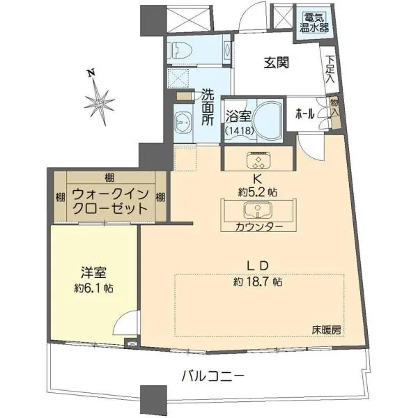 ザ・タワー大阪 間取図