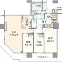 プラウドタワー名古屋錦 間取図