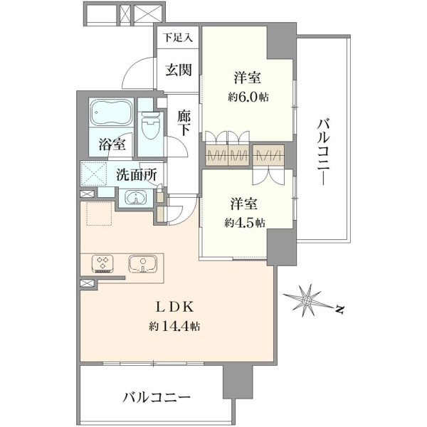 ライオンズ南千住グランプレイス 間取図