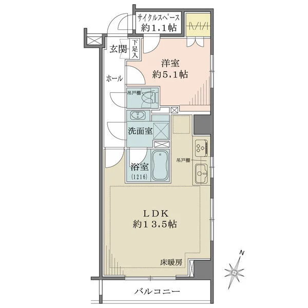 日本橋室町デュープレックスポーション 間取図
