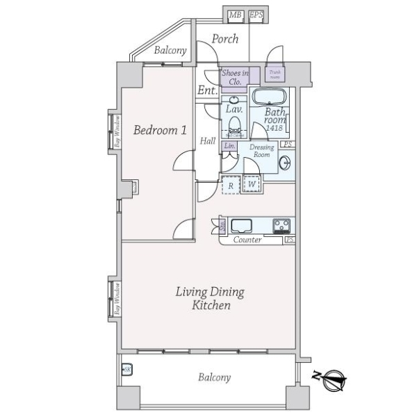 グラーサ渋谷松濤 間取図