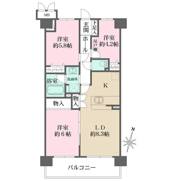 サンヴェール伊勢佐木町 間取図
