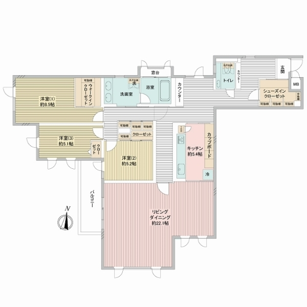 パレロワイヤル目白 間取図