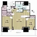 グランドメゾン上町台レジデンスタワー 25階からの眺望良好な２LDK