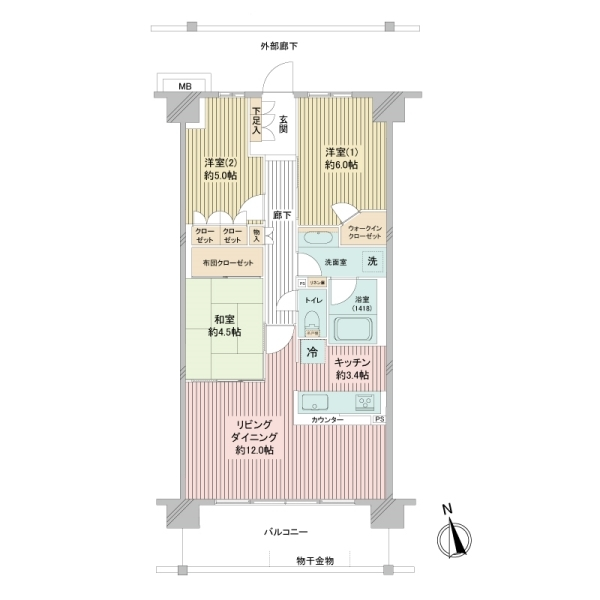 ファインシティ横浜江ヶ崎ルネ 間取図