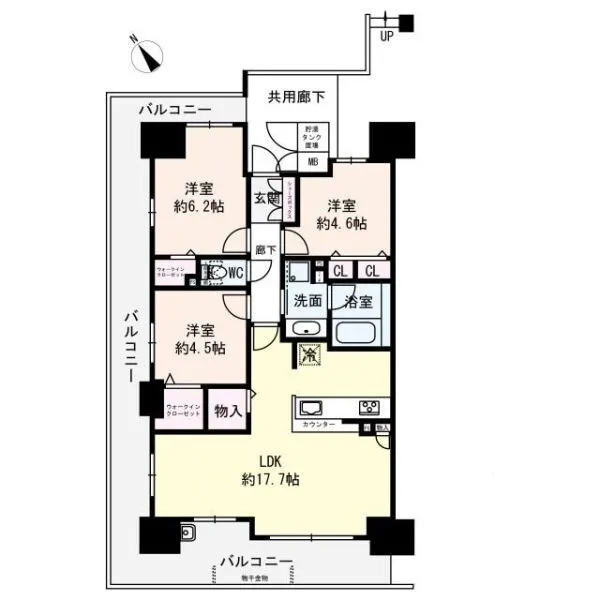 プレミスト堺大小路GREET 間取り図