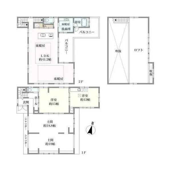 大津市木戸 間取図