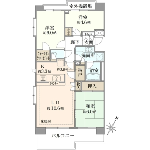 小豆沢パーク・ホームズ 間取図