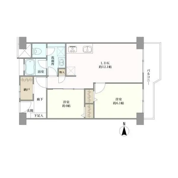 富士見台マンシヨン 間取図