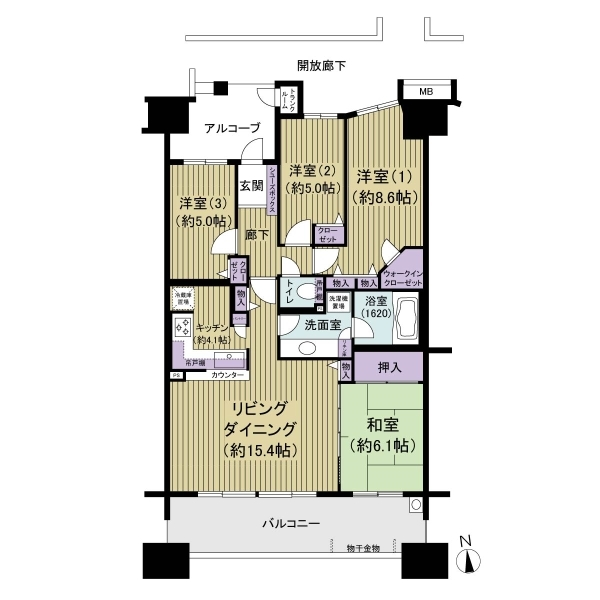 シティアＡ棟 間取図