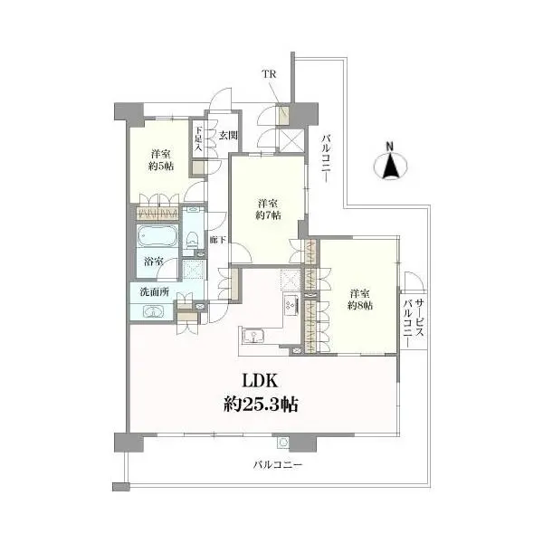 シャリエ高槻 間取図