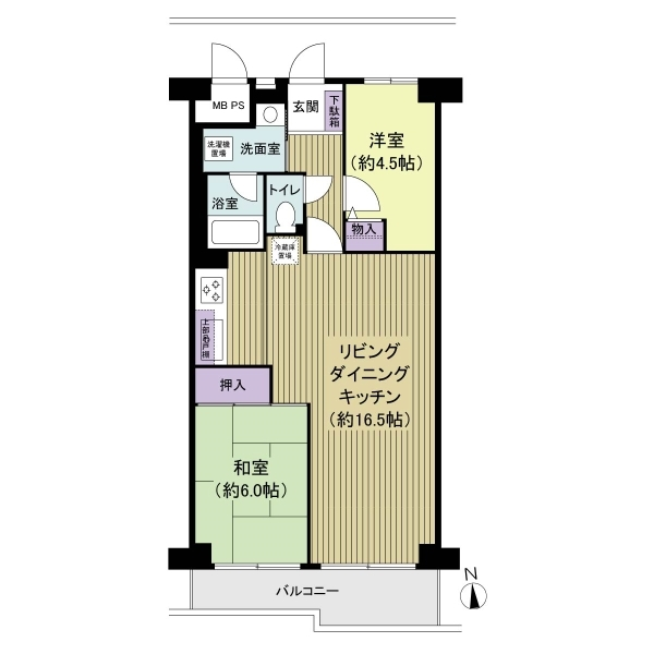尾久橋スカイハイツ 間取図