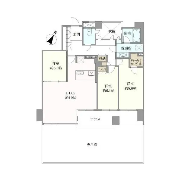 東山公園シティハウス 間取図