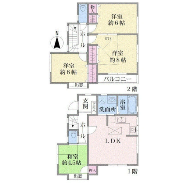 大田区池上１丁目 間取図