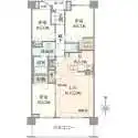 プラウド光が丘ディアージュ 間取図