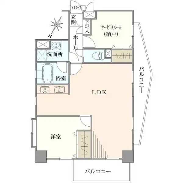 ビッグヴァンベイフロント横浜 間取図