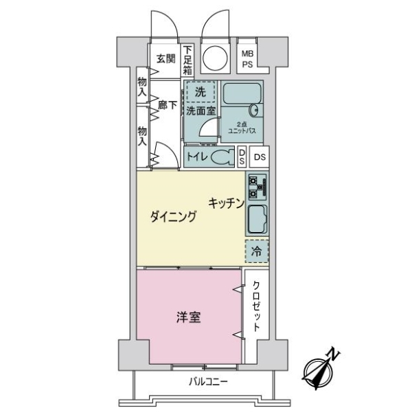 ライオンズマンション平和島 間取図