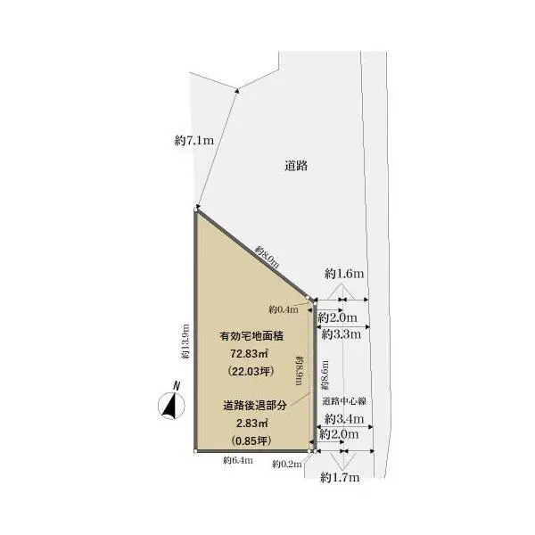 箕面市瀬川２丁目 区画図