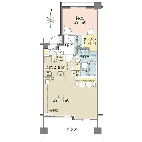 パークハウス武蔵新城レジデンス 間取図