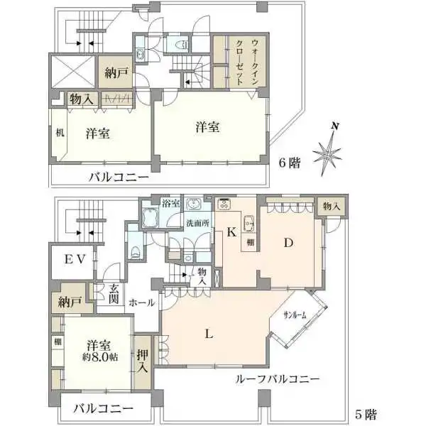 サンローズ 間取図