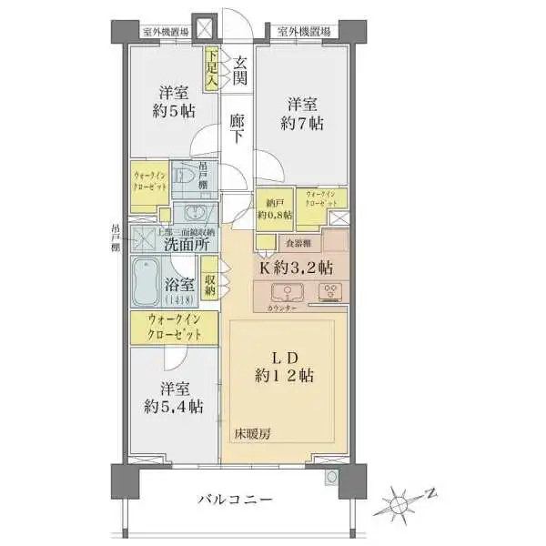 インペリアルガーデン 間取図