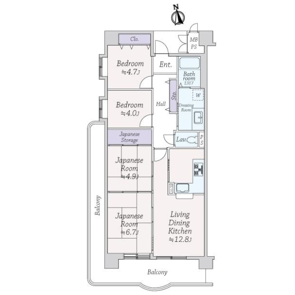 あべのクオレ 間取図