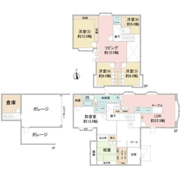 西宮市苦楽園一番町 間取図