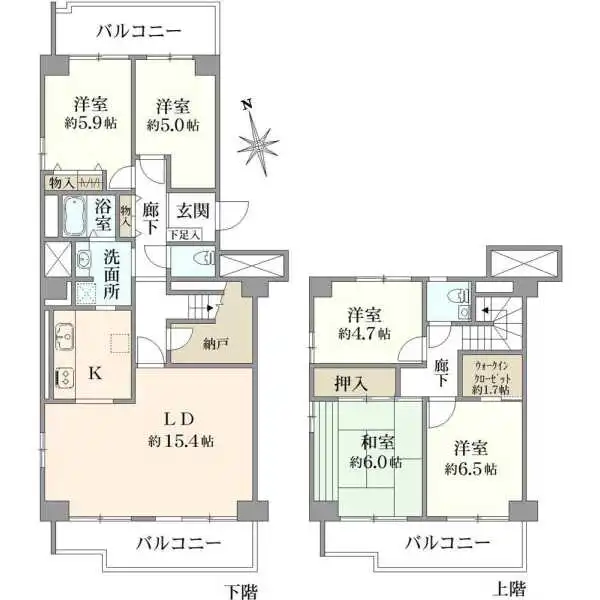 シーアイハイツ和光A棟 間取図