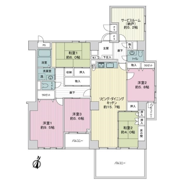 三宮ハウス 間取図