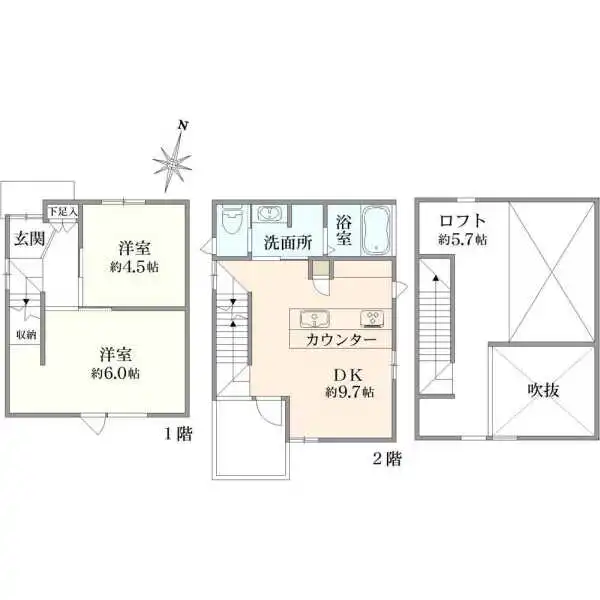 小平市小川町２丁目 間取図