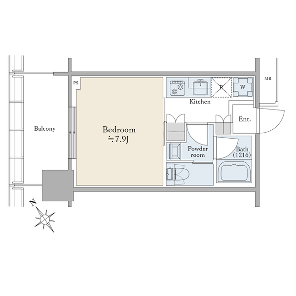 ブリリアタワー浜離宮 間取図