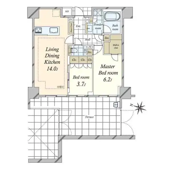 ディアナコート目黒 間取図