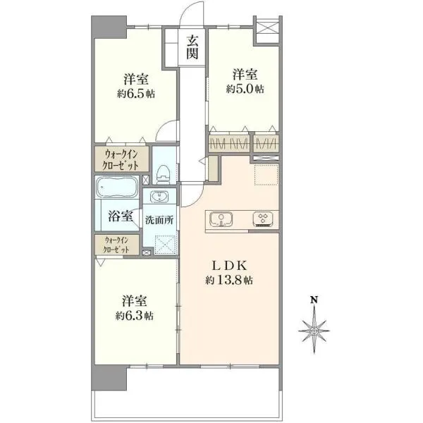 プレシス八王子 間取図