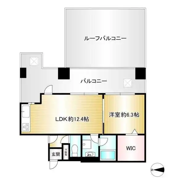 ベルデフラッツ真田山公園２ 間取図