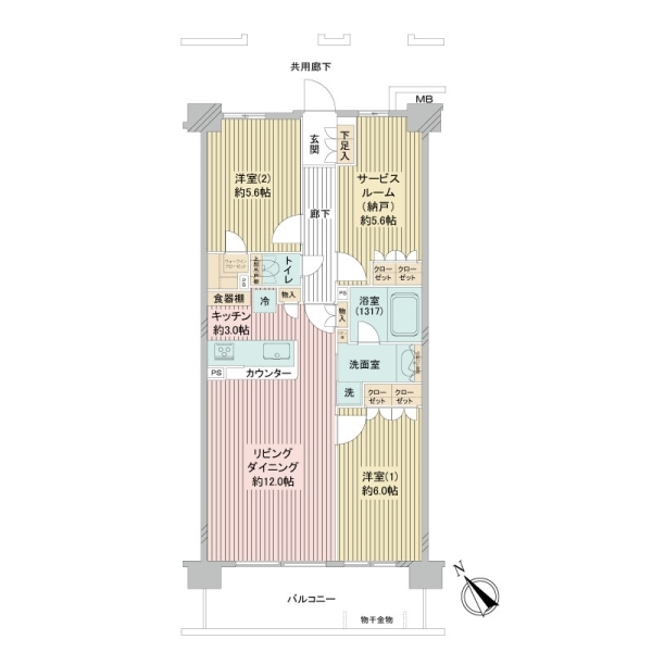 サンクレイドル立川曙町 間取図